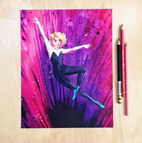 Image 2 of Spider Gwen Watercolor Print