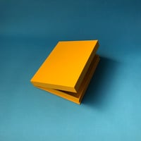 8" X 10" CLAM SHELL BOX - YELLOW
