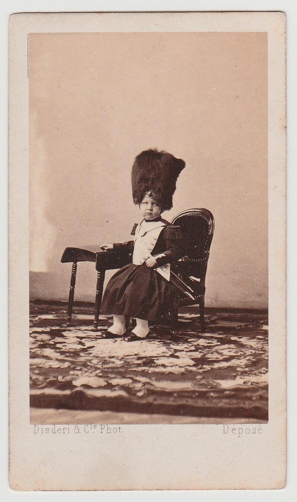 Image of Disdéri: Prince Imperial in uniform of imperial guard, ca. 1860