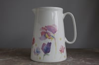 Image 1 of Sweet Pea Fine Bone China 4 Pint Farmhouse Jug