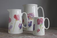 Image 5 of Sweet Pea Fine Bone China 4 Pint Farmhouse Jug