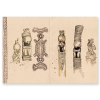 Image 1 of Original Painting - "Arts anciens du Timor" - 29,5 x 42 cm