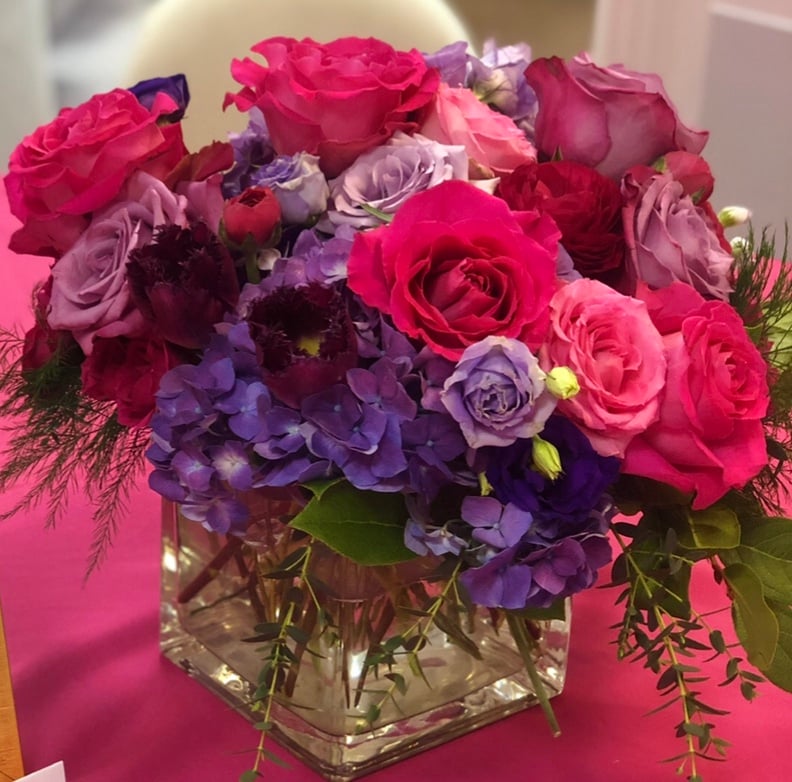 6” vase floral arrangement 