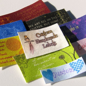 Image of Custom Cotton Twill Fabric Labels Tags