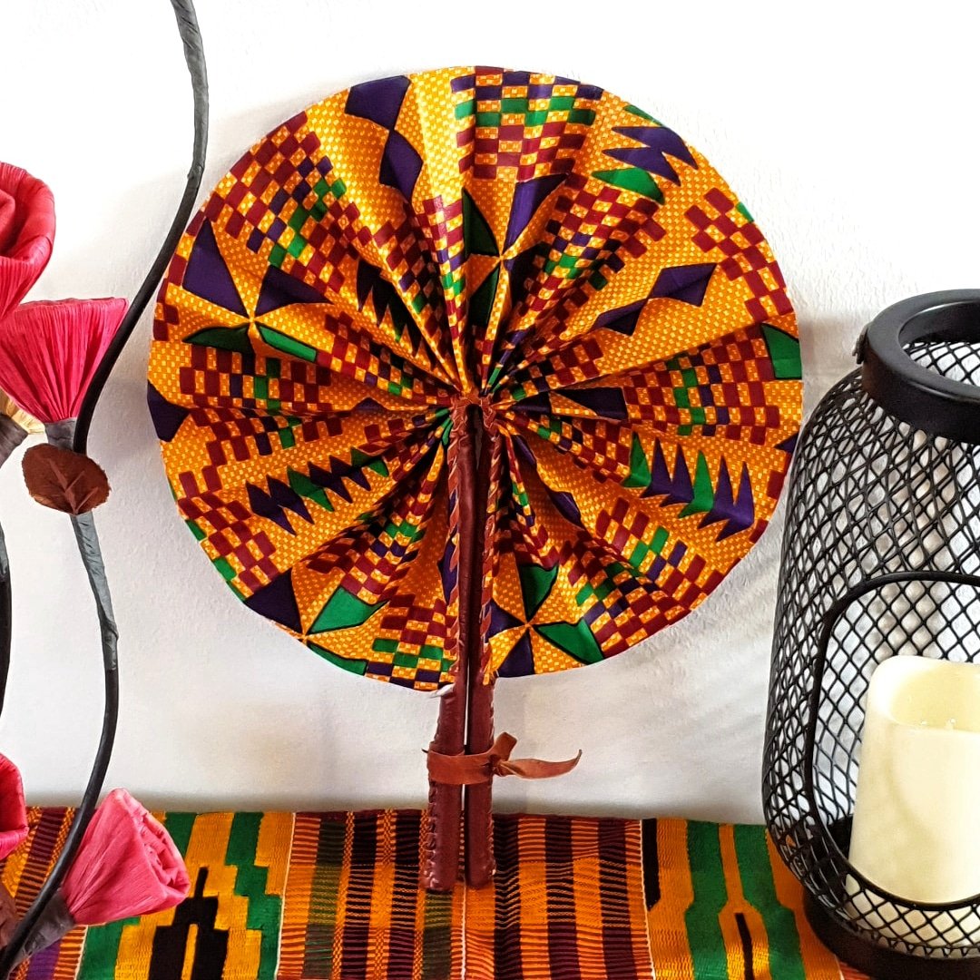 African print outlet fan