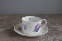 Image 2 of Sweet Pea English Fine Bone China Tea Cup & Saucer