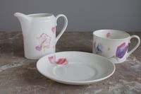 Image 4 of Sweet Pea English Fine Bone China Tea Cup & Saucer