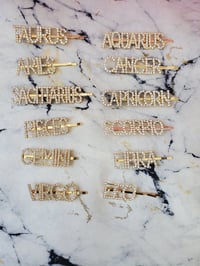 Image 1 of Zodiac Hair Pins GOLD