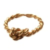 Layla small knot with a twist stacking ring 