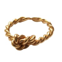 Image 2 of Layla small knot with a twist stacking ring 