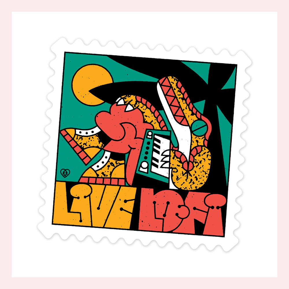 Image of Live Lofi Sticker