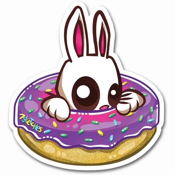 Image of Donut Bunny Sticker