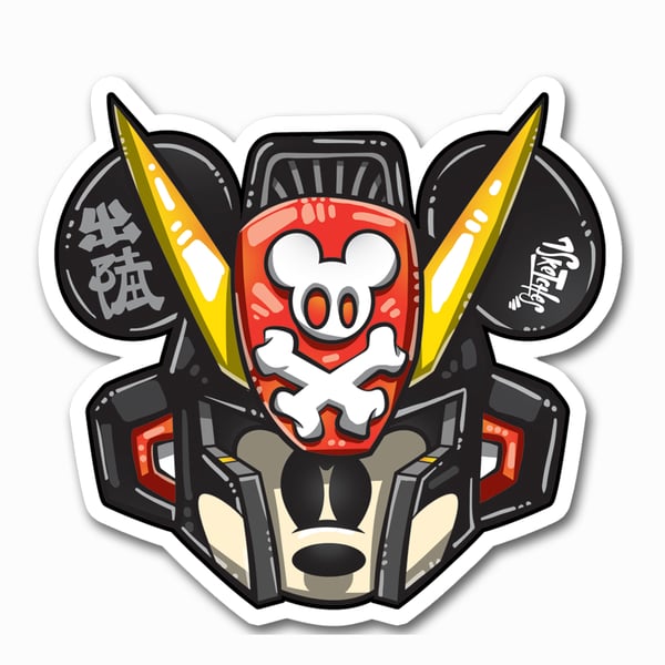 Image of Gundam Mickey Sticker