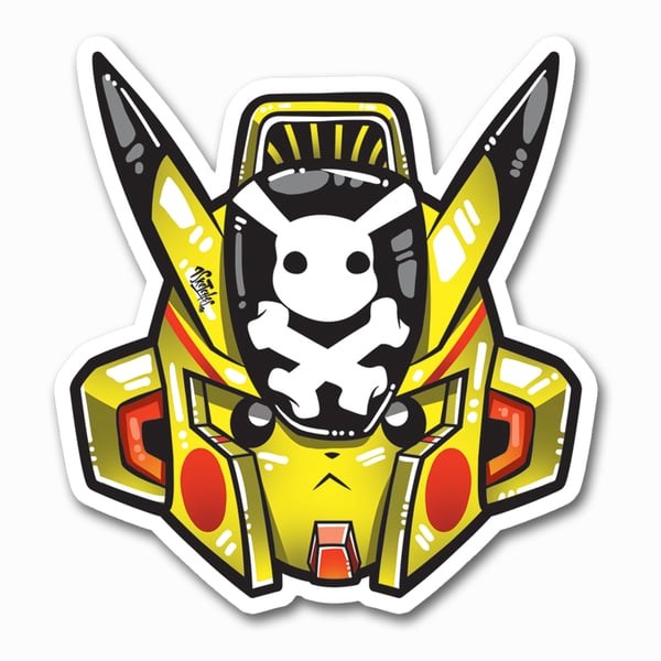 Image of Gundam Pika Sticker