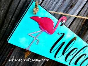 Image of Welcome - Flamingo