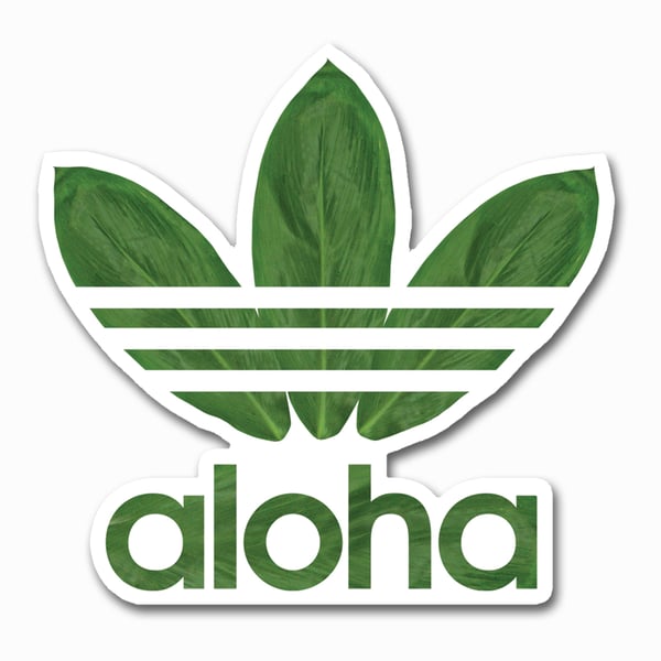 Image of Aloha Ti Leaves Sticker