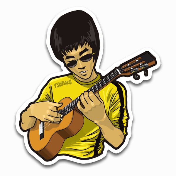 Image of Fingers of Fury Bruce Lee Sticker