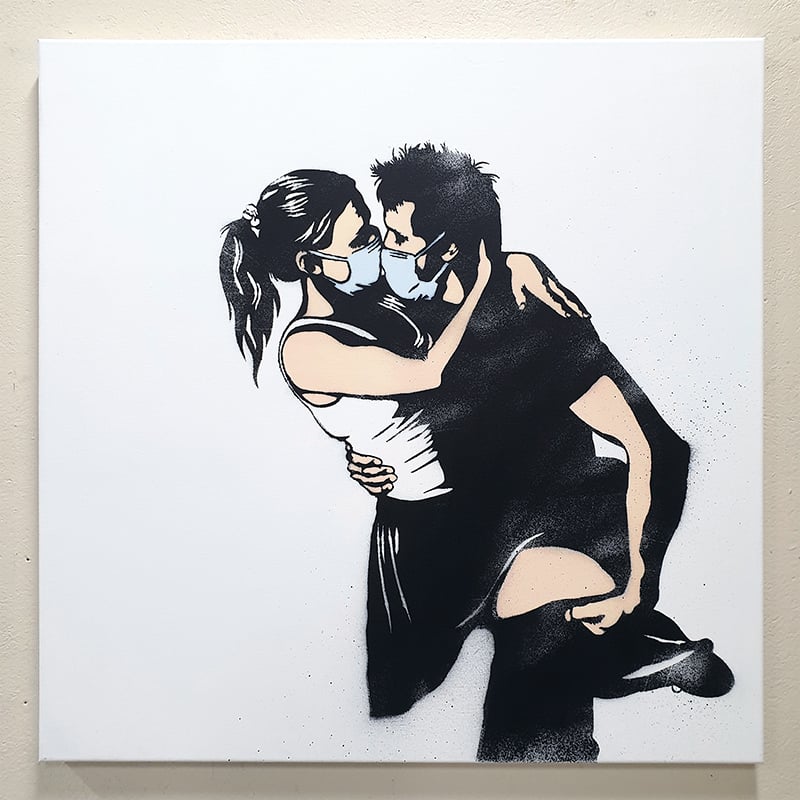 Image of The Lovers - 100x100 original on canvas