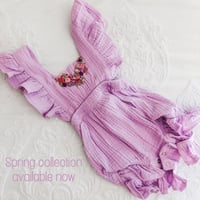 Image 1 of Rose Patch Romance Romper
