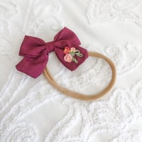 Image 2 of Rosette Bow Headband