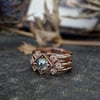 Celeste Rose Ring Set