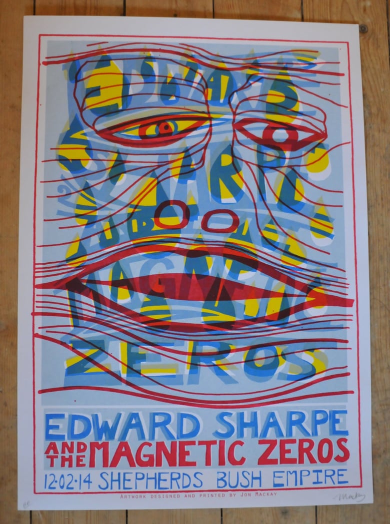 Image of Edward Sharpe and the Magnetic Zeros - London Gig Poster