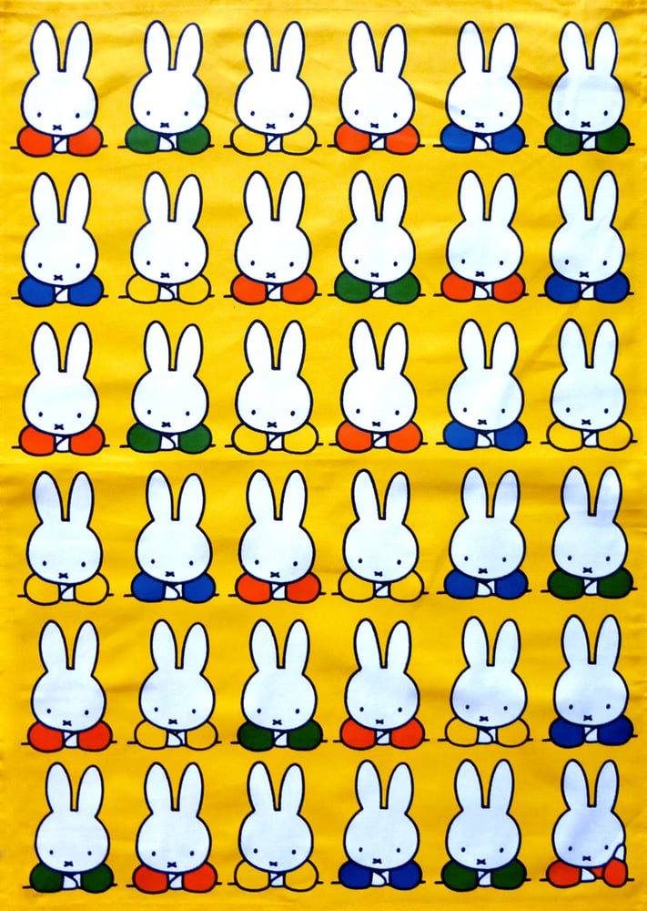 Image of Miffy Patterned Tea Towel