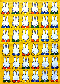 Image 1 of Miffy Patterned Tea Towel