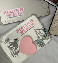 Image 2 of Health is Wealth Stickers (3-Pack)