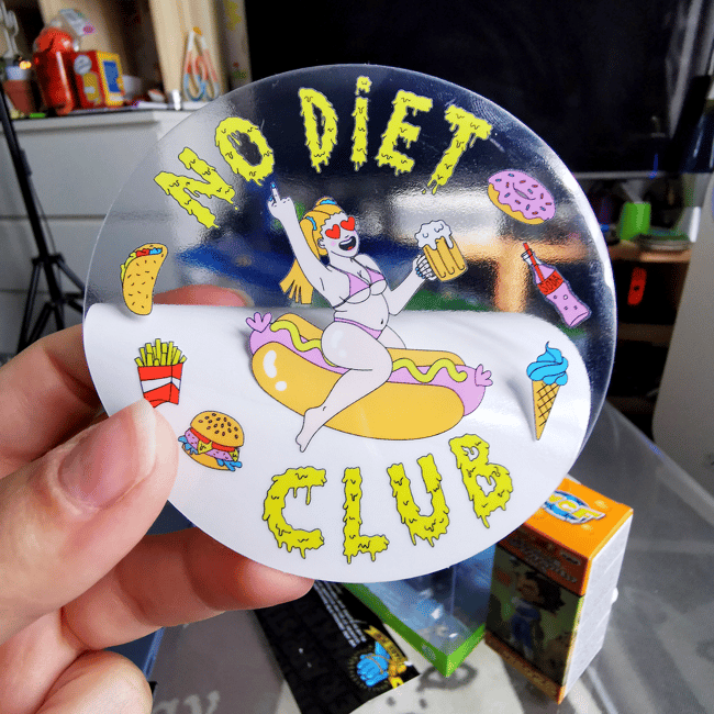 Stickers NDC transparents