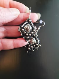 Image 4 of Boucles d'oreilles brodées BRETONNES