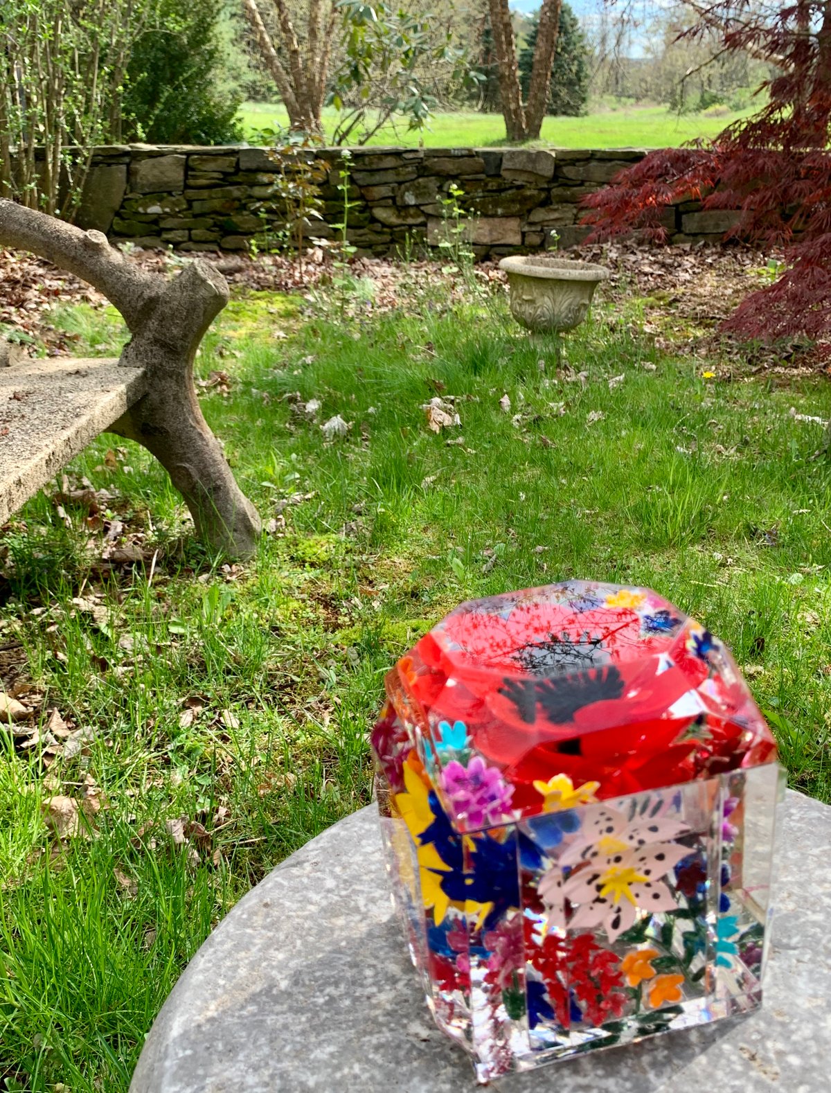 Image of Painted Petite Multi Flower Box - back in stock