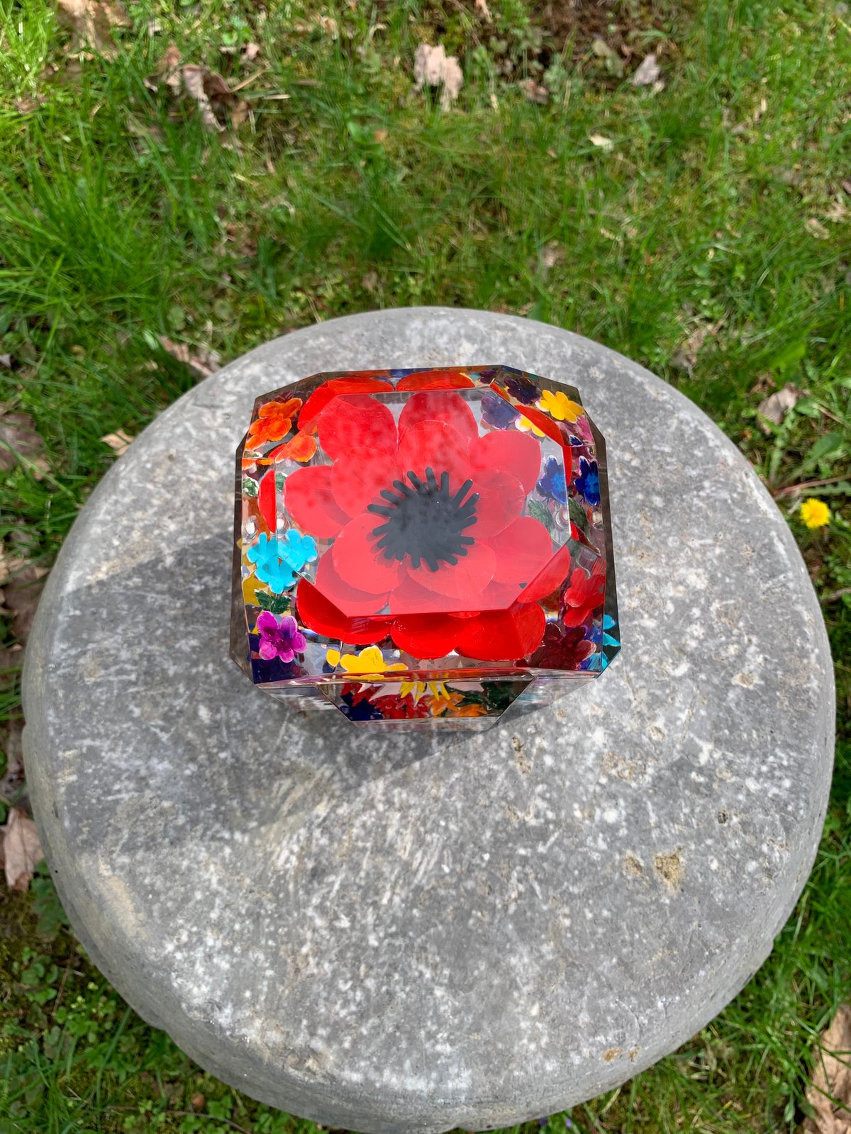 Image of Painted Petite Multi Flower Box - back in stock