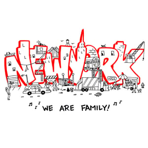 Image of New York "We Are Family" T Shirt 