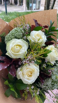 Bouquet 6 o 12 Rosas Blancas
