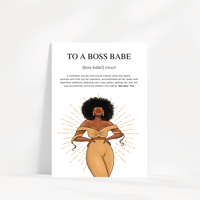 Image 1 of Boss babe greeting card 