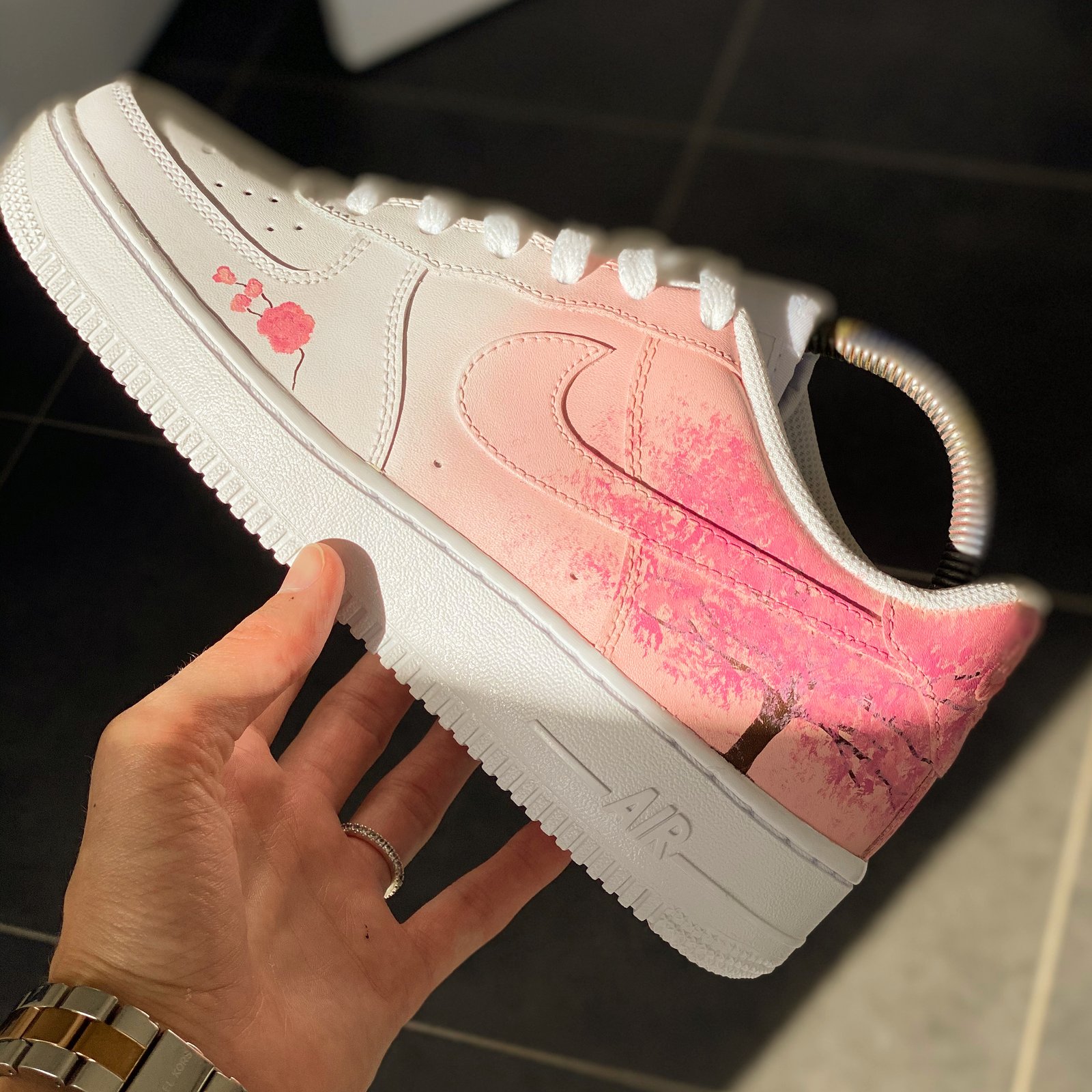 nike cherry blossom air force 1