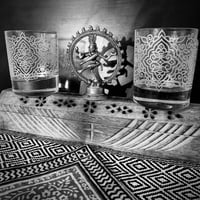 Image 2 of Set of 2 Engraved Mehndi Glasses