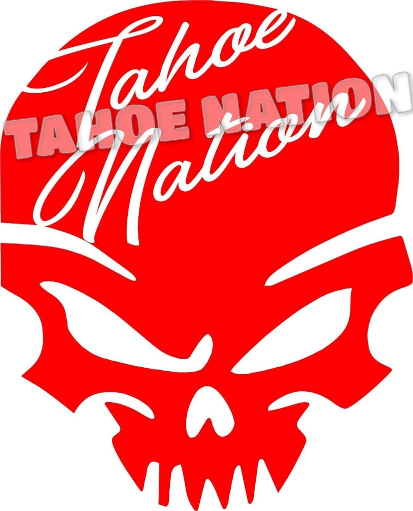 Tahoe Nation Skull Decal Graphicwerx716