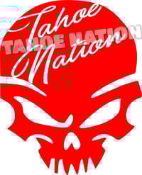 Image 1 of Tahoe Nation Skull Decal