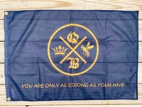 QBP Flag/Banner (Black with Gold/Yellow Lettering)