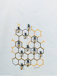 Image 2 of "Bees" Dishtowel