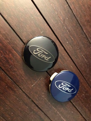 Image of Ford OEM Gunmetal Smoked Wheel Center Caps (4) (Edge, Escape, Focus, Fusion, etc.)