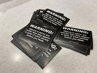 Warning Pack (15 stickers)