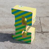 Image 2 of Painted Retired LA Signage 'E' (chartreuse)