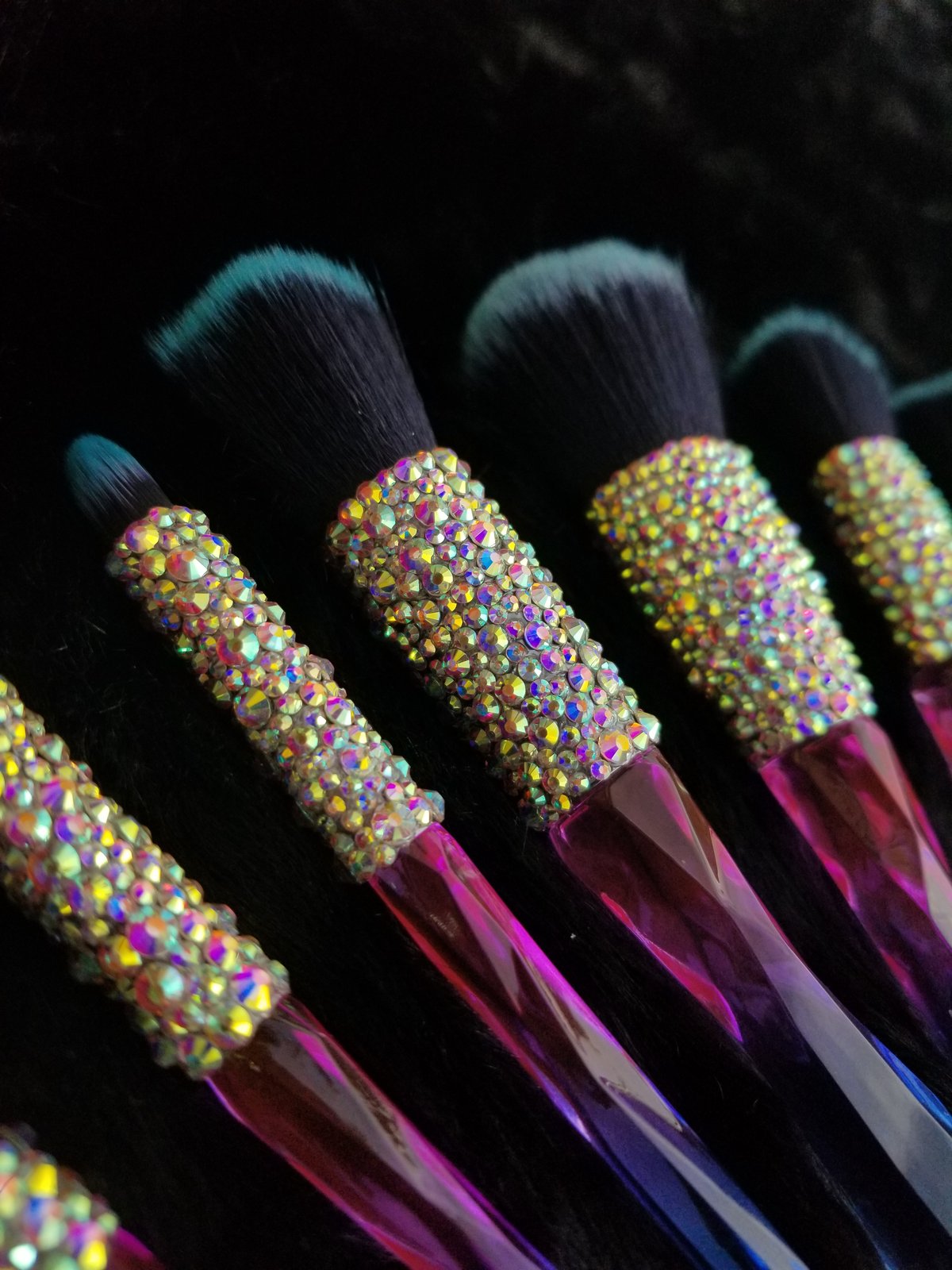 Crystal Handle Bling Brushes