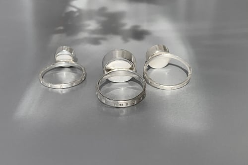 Image of "A mother as beautiful.." silver rings with pearls · FILIIS PULCHRIS.. ·