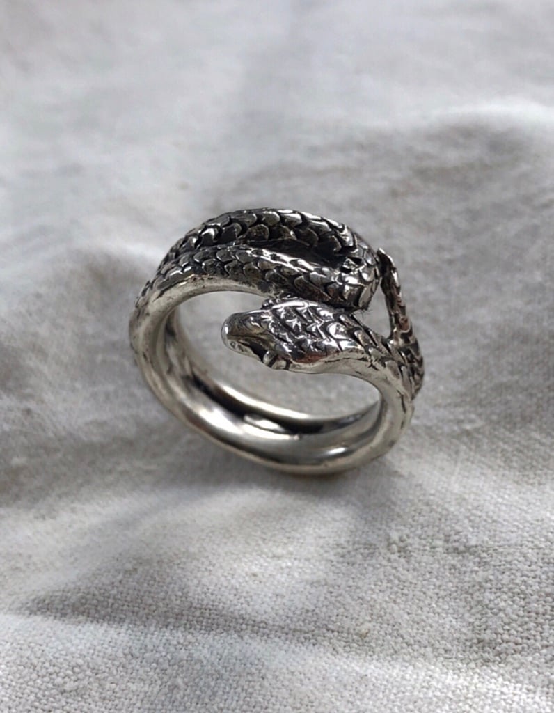 Coiled on sale snake ring