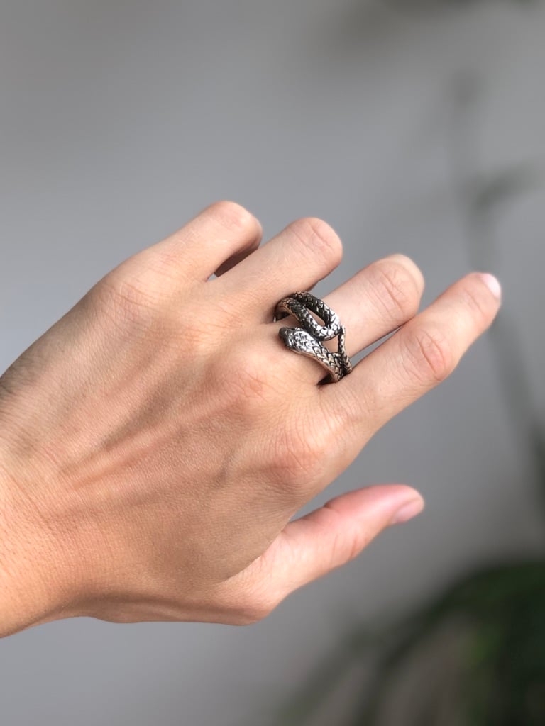 Snake Slither Ring Silver – J&CO Jewellery