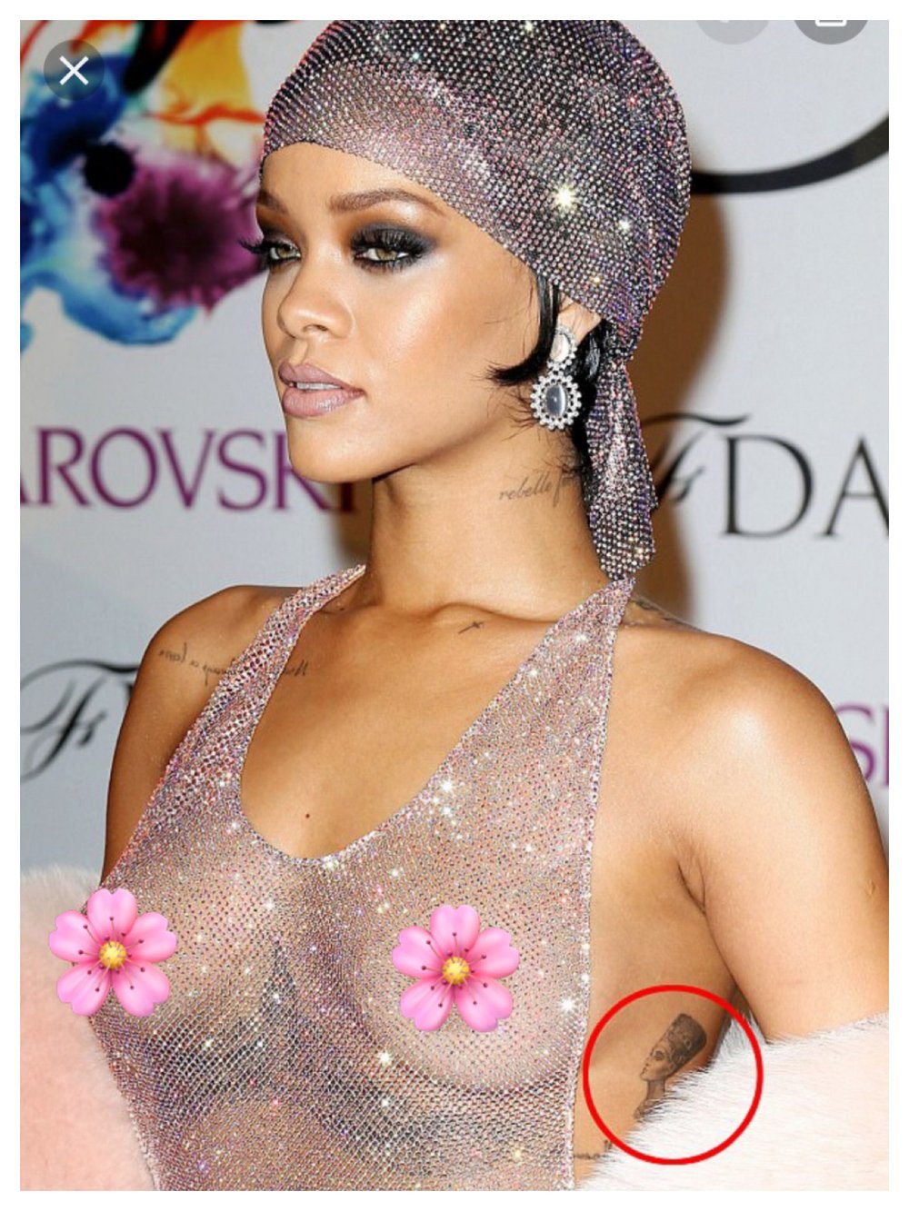 T.O.T Goddess ISIS underboob tat and Nefertiti tat